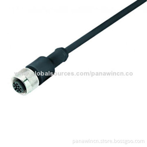 M12 PVC PUR sensor and connector cable accessories with 5 pins
